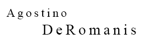 Firma Agostino De Romanis Artista